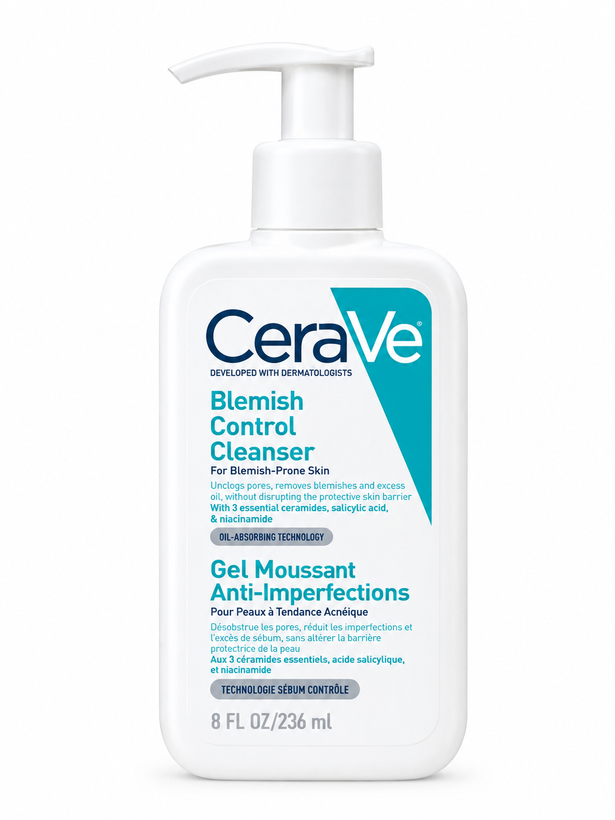 ژل شستشو سراوی مدل Blemish Control حجم ۲۳۶ میل ضد جوش و ضد لک