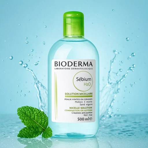 میسلار واتر پوست چرب و مختلط H2O بیوderma حجم 500 میل