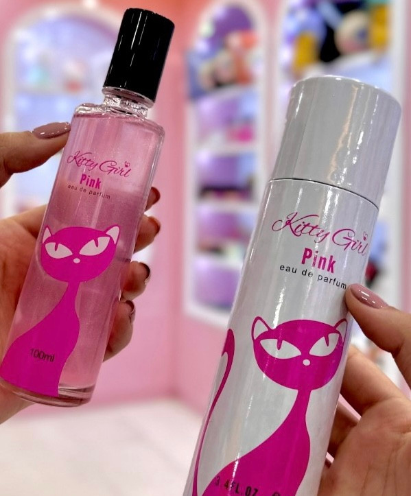 بادی اسپلش شاین دار کیتی گرل صورتی Kitty Girl Kitty Girl Pink Body Splash