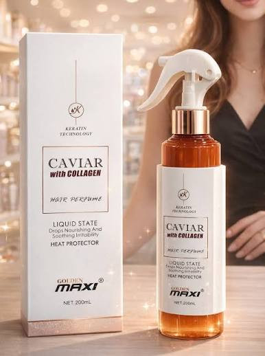 دوفاز مو خاویار با کلاژن گلدن مکسی Golden Maxi حجم 200 میل