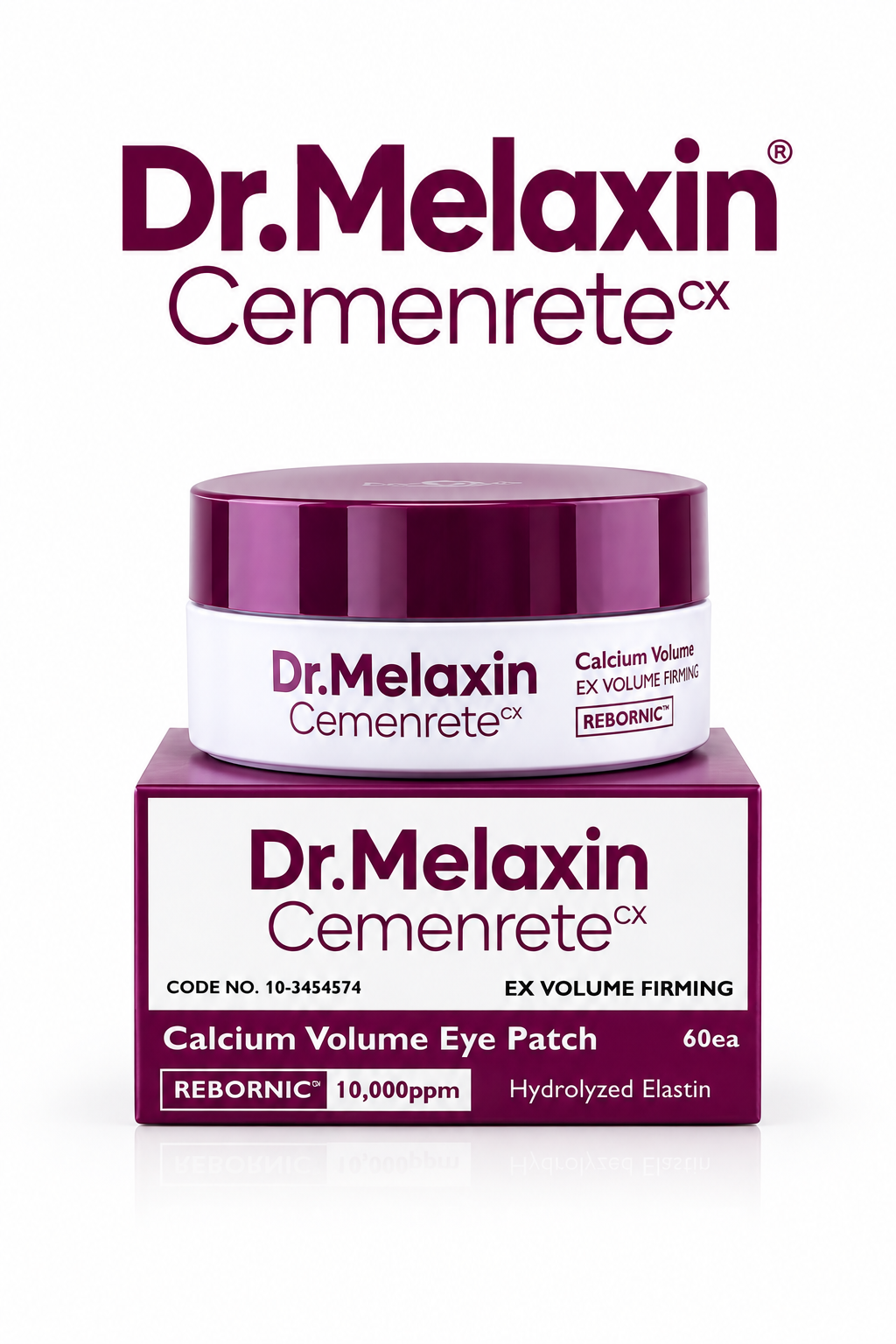 بچ دور چشم دکتر ملاکسین مدل Cemenrete Calcium Volume بسته 60عددی